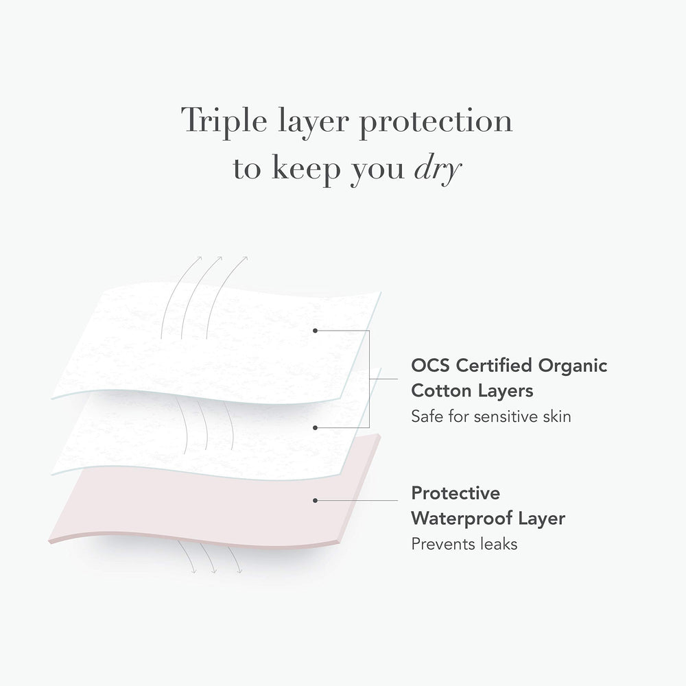 Hesta Rael panty liner features a secure snap closure for fit.
