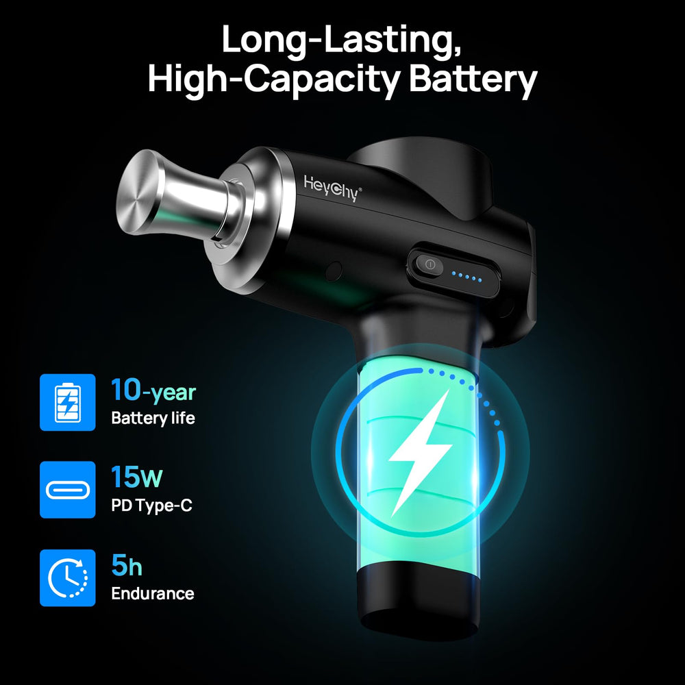 HEYCHY five-speed settings let you tailor intensity from gentle to intense.