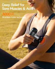 HeyChy Mini Massage Gun offers 2600mAh battery for long sessions.