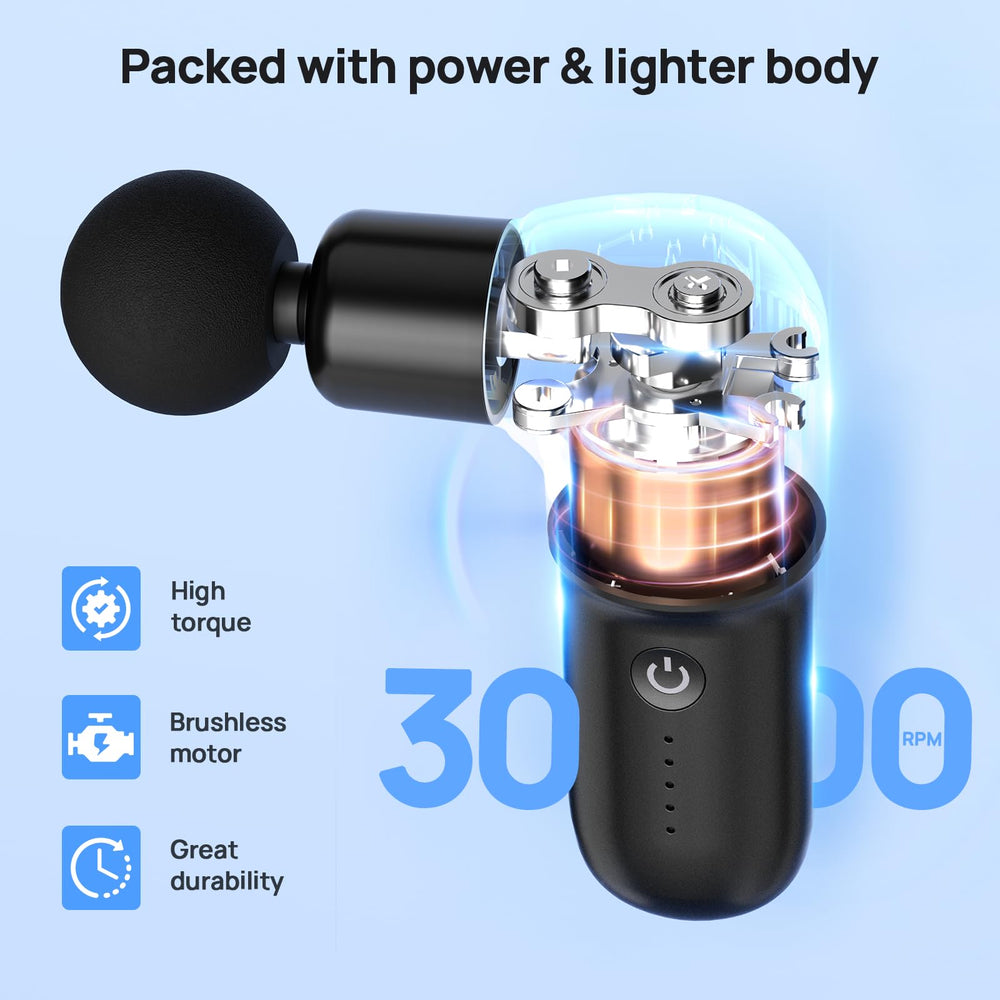 HEYCHY Super Mini Massage Gun with 3C battery for extended use