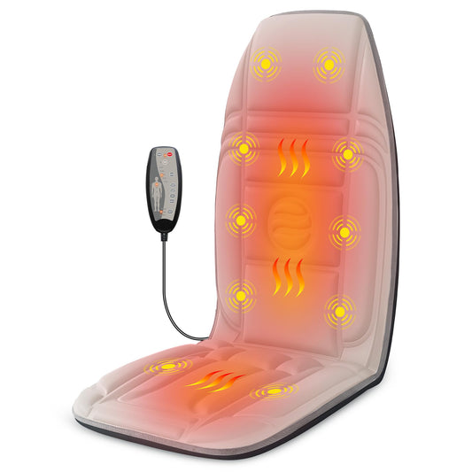 Heycool Vibration Back Massager on a recliner for targeted back relief.