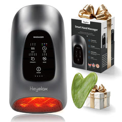Heyelax Hand Massager with Heat and Compression for wrist relief.