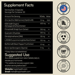 Heylo Health Ashwagandha KSM66 bottle close-up suggesting adaptogenic wellness potential.