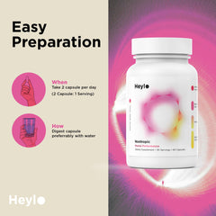 Heylo Health daily-use bottle promotes consistent cognitive support