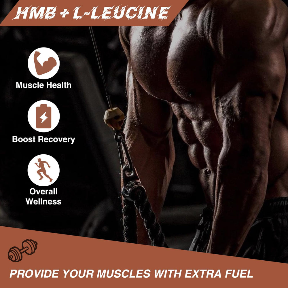 HFELIZ HMB Leucine packaging label confirms vegan and gluten free claims