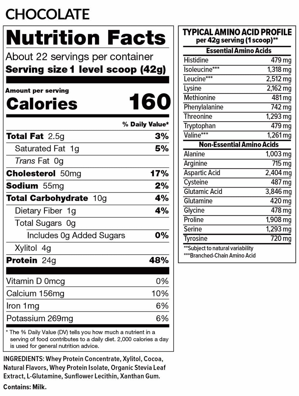 Hi-Health Udder Bliss chocolate serving scoop for quick mix
