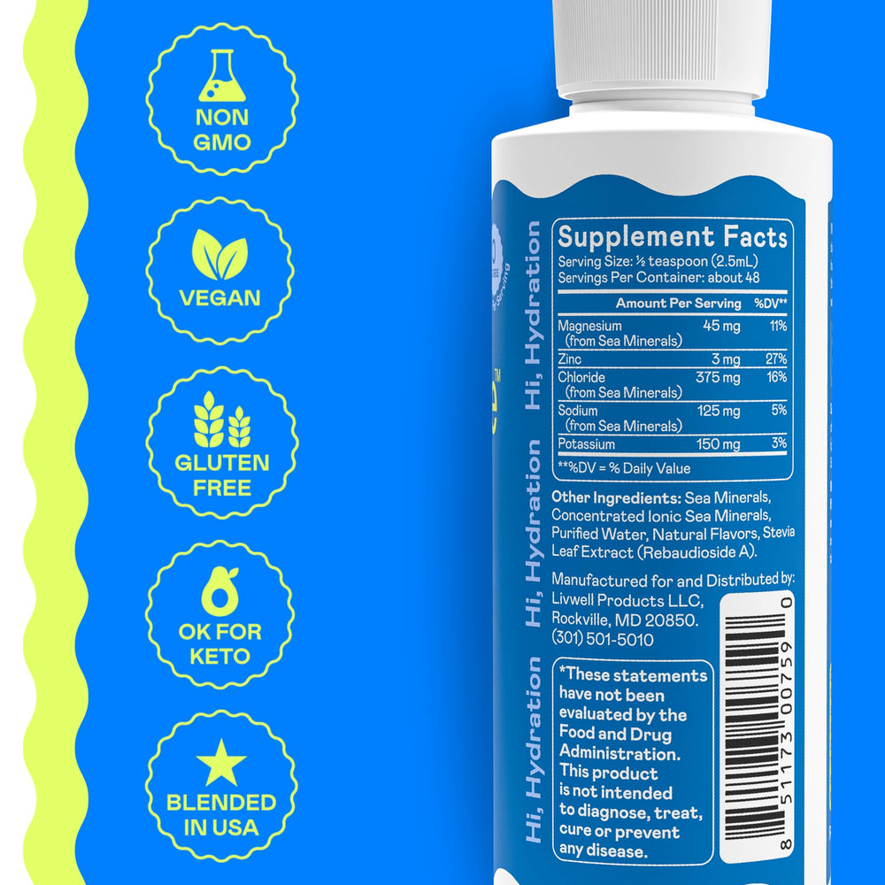 Hi-Lyte portable travel vial ready for personalized hydration.