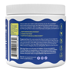 Hi-Lyte K1000 Blue Raspberry mixing in a bottle boosts on-the-go hydration.