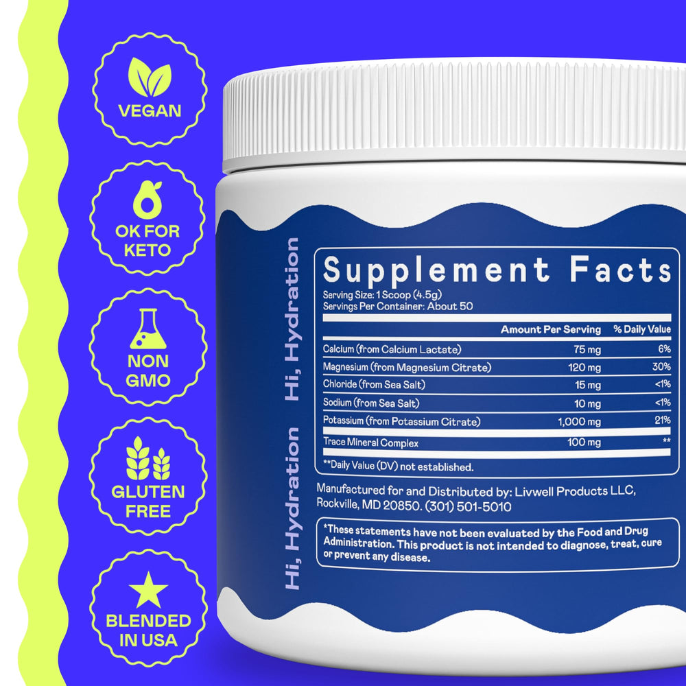 Hi-Lyte K1000 USA-made label close-up highlighting potassium content.