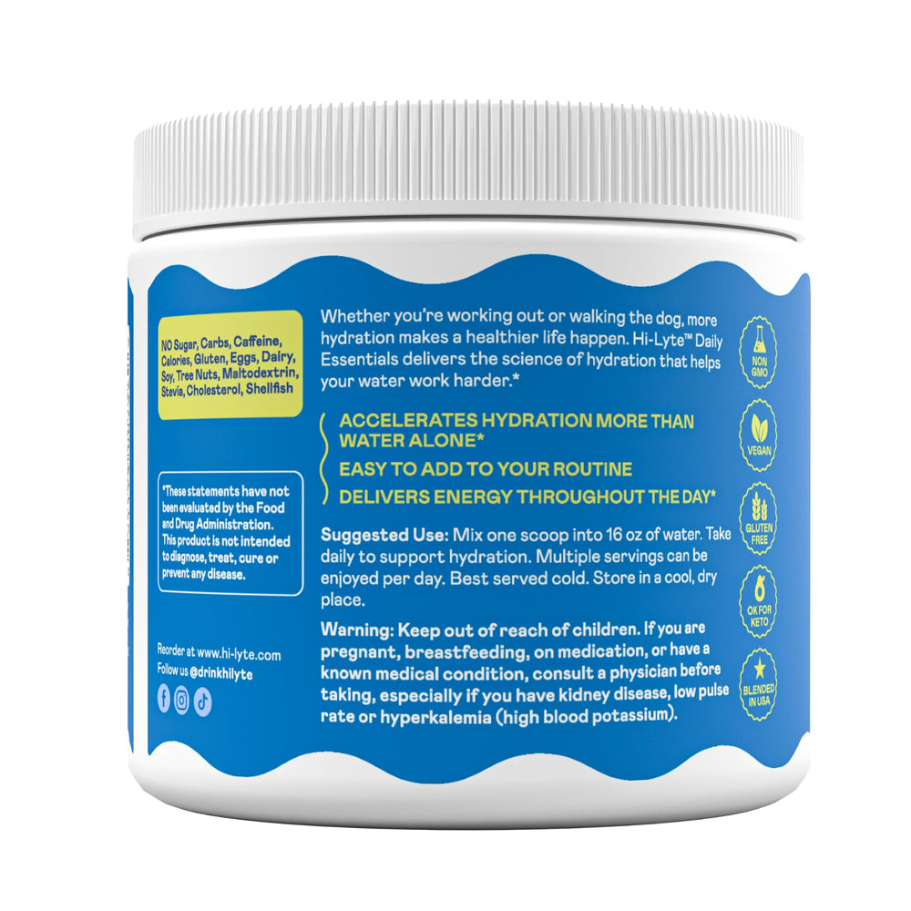 Hi-Lyte keto-friendly hydration powder with zero sugar for low-carb routines.