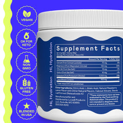 Pouring Hi-Lyte Keto K1000 into water demonstrates easy hydration after workouts.