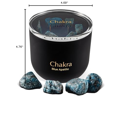 Hidden Label Chakra Collection candle featuring a unique gem for meditation
