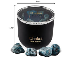 Hidden Label Chakra Collection candle featuring a unique gem for meditation