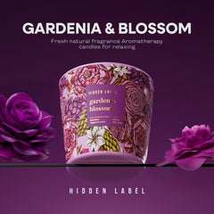 Hidden Label soy wax with lead-free wick for a clean burn