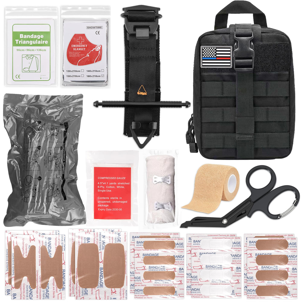 HidroPony IFAK trauma kit tourniquet in action for rapid bleeding control.