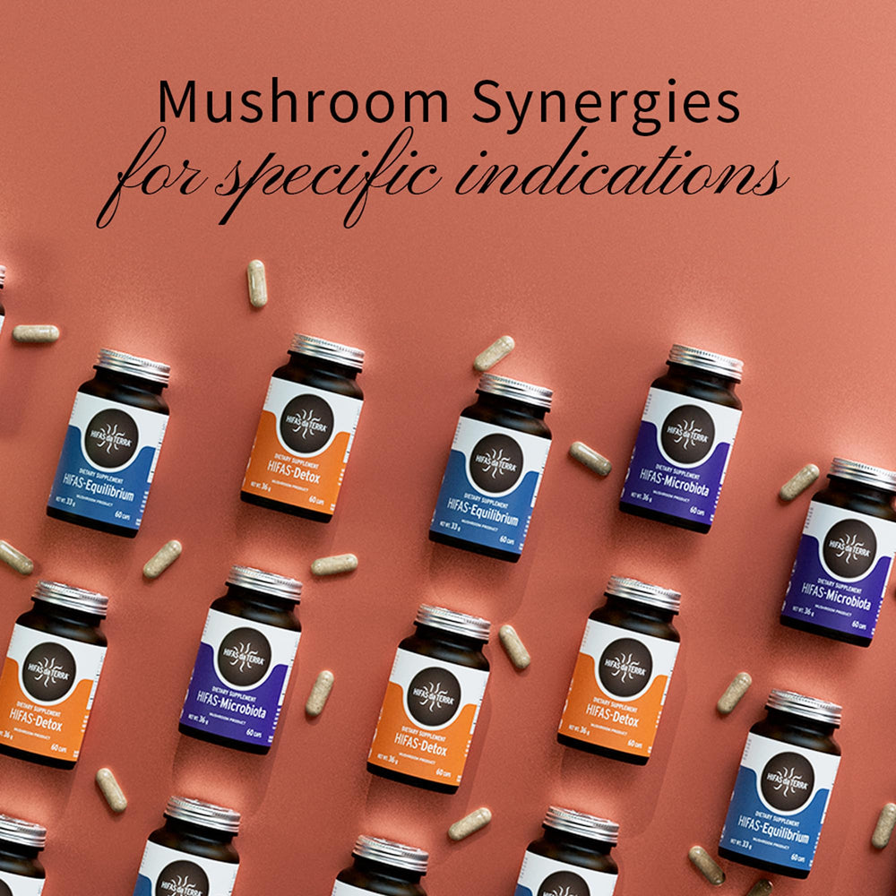 HIFAS-MICROBIOTA packaging highlights 60 capsules for monthly use