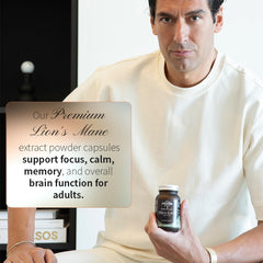 Hifas da Terra Mico-Leo jar beside other wellness products on shelf