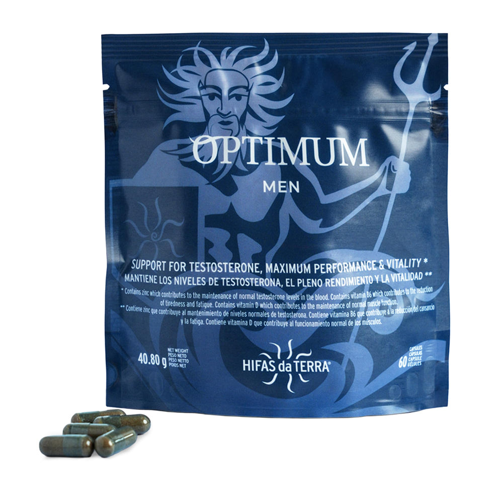 HIFAS DA TERRA Optimum Refill Pack for Men bottle-front supports convenient refills.