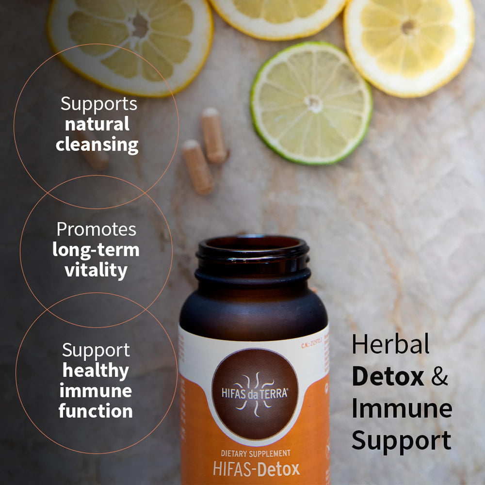 HIFAS Detox vitamin C boost image, pairing mushrooms with antioxidant support.