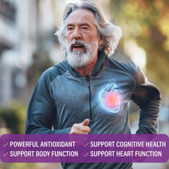 US manufacturing badge on Highland Nutritional Lab CoQ10 with R-Lipoic Acid signals quality