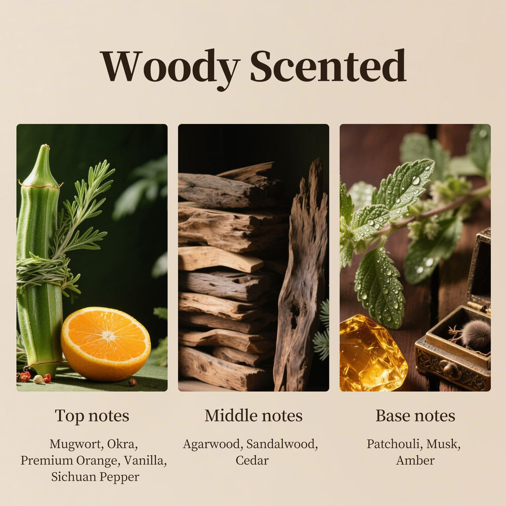 Hijoc Woody Scent packaging highlights recyclable materials