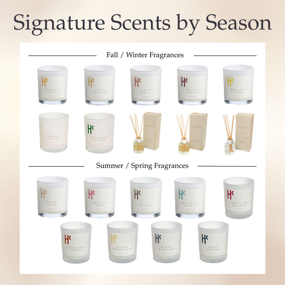 Hillside Candle Welcome Home cozy ambiance enhances room feel without overpowering existing decor.