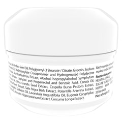 HillVital hemorrhoid cream texture shown during gentle application for comfort.