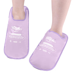 Hilph Foot Ice Pack Slippers slip-on design for easy, hands-free wear and foot relief.