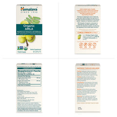 Himalaya Amla bottle on shelf in clean kitchen setting.