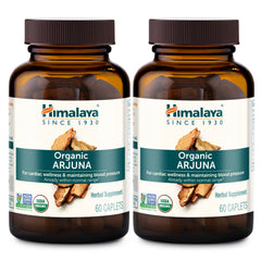 Himalaya Arjuna bottle cap, convenient daily heart wellness support.