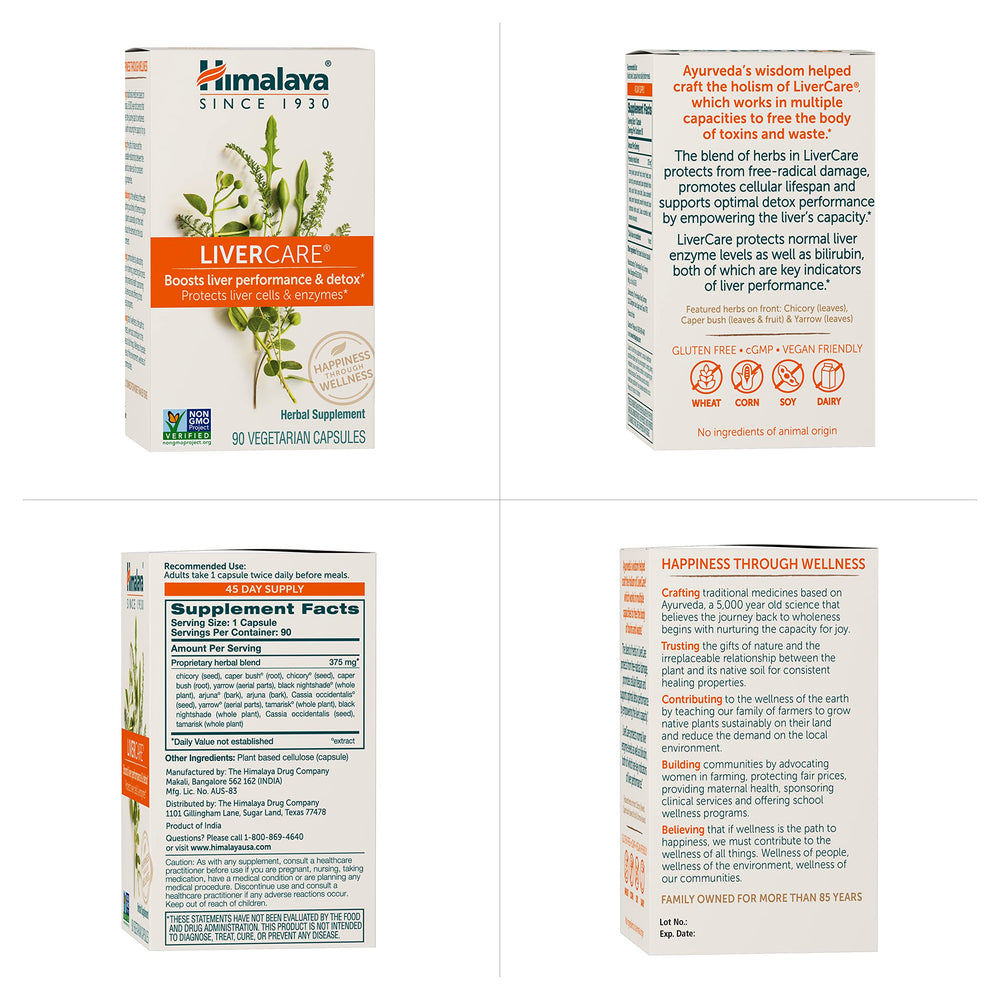 Himalaya LiverCare pantry storage showing shelf-ready packaging.