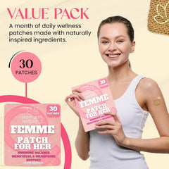 Himalaya Naturals Femme Herbal Patches easy-application moment on forearm