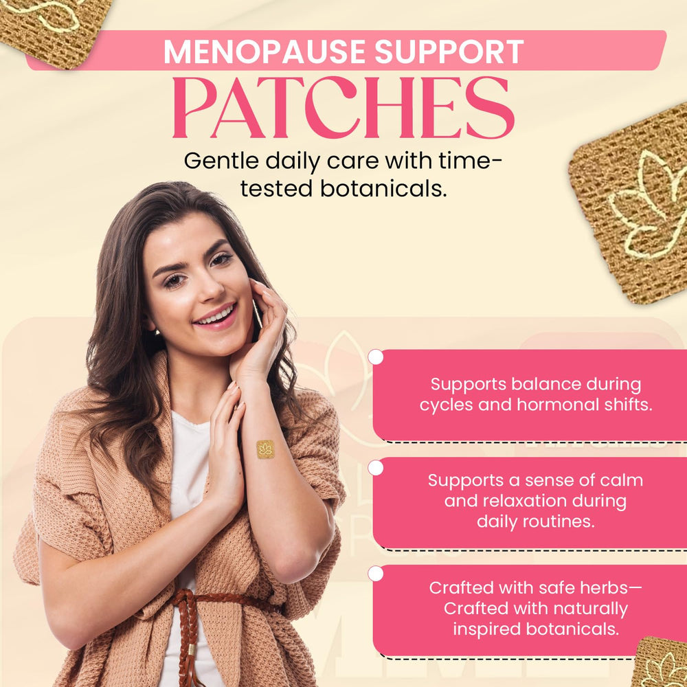 Himalaya Naturals Femme Herbal Patches applied to skin showing easy daily use