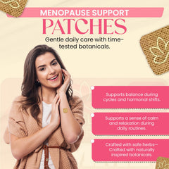 Himalaya Naturals Femme Herbal Patches applied to skin showing easy daily use
