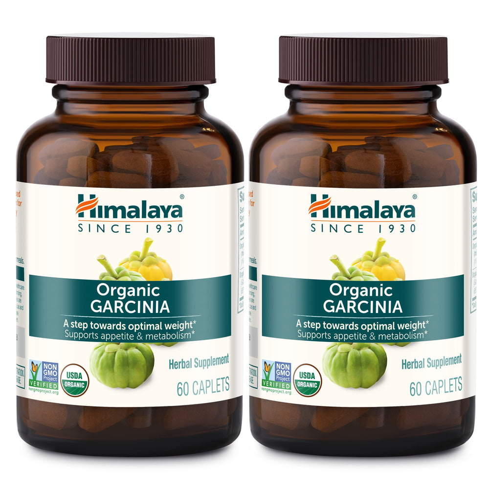 Himalaya Organic Garcinia Cambogia bottle with caplets for daily support