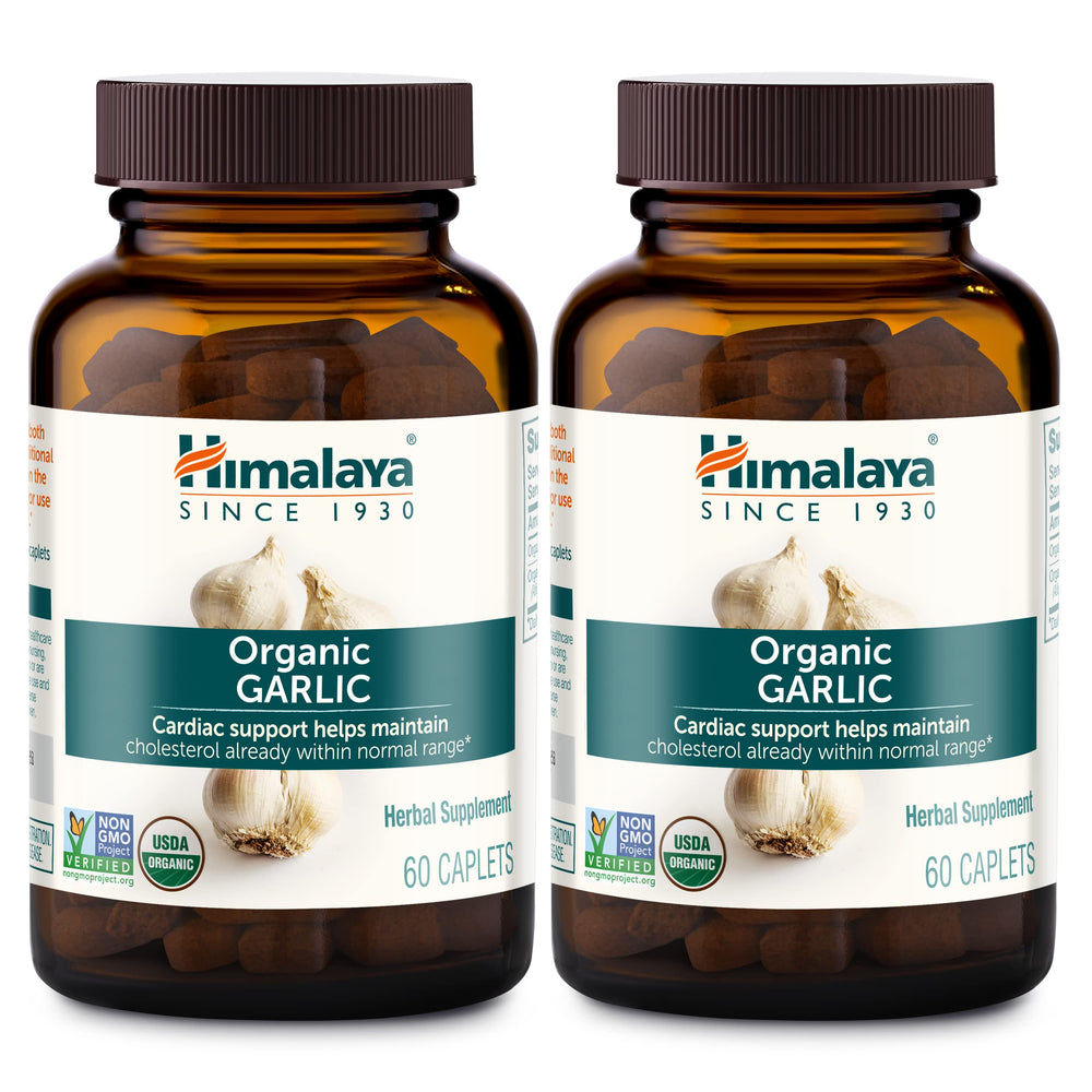 Himalaya Organic Garlic bottle front for daily immune support
