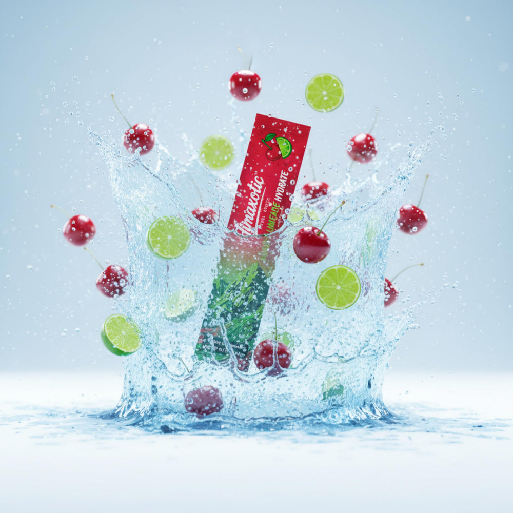 Himaxotic Cherry Limeade Hydrate box with 16 sticks