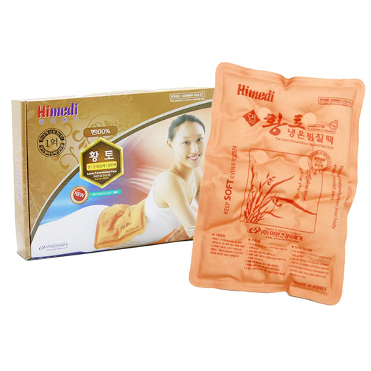 Himedi redclay square pack front view for soothing warmth and heat therapy.