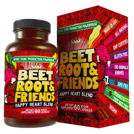 Hippie Farms beet root capsules bottle for natural circulation support and daily energy