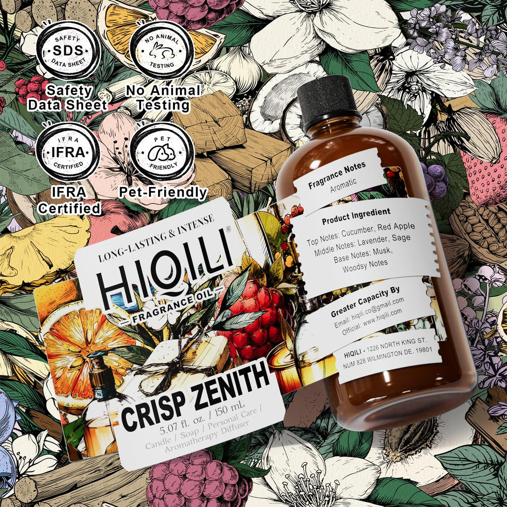 HIQILI Crisp Zenith laundry use delivers a clean, enduring fabric scent