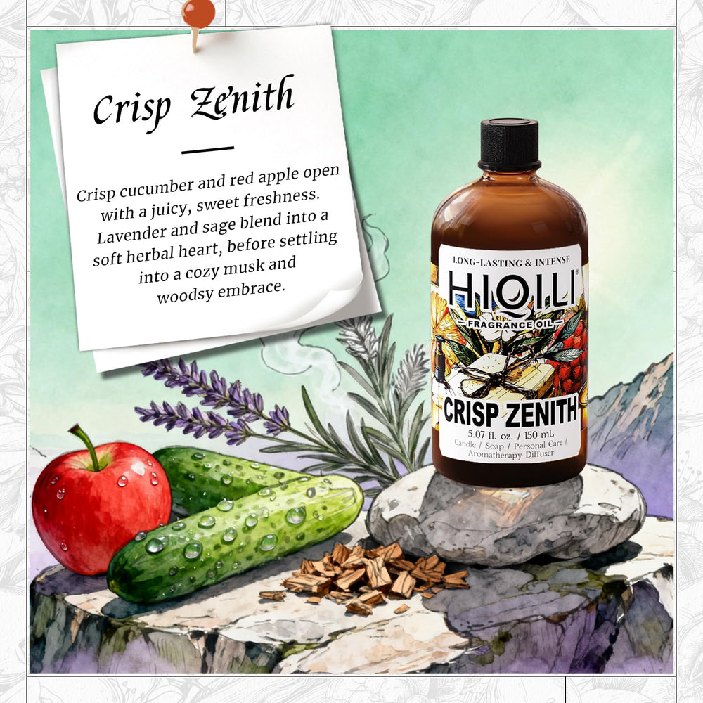 HIQILI Crisp Zenith packaging ideal for DIY projects with a versatile fragrance