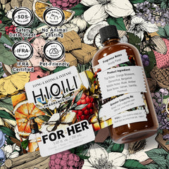 HIQILI for Her fragrance oil pet-safe when diluted guidance.