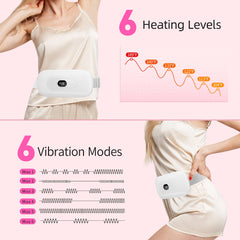 Hirane portable heating pad worn with adjustable belt for customizable fit