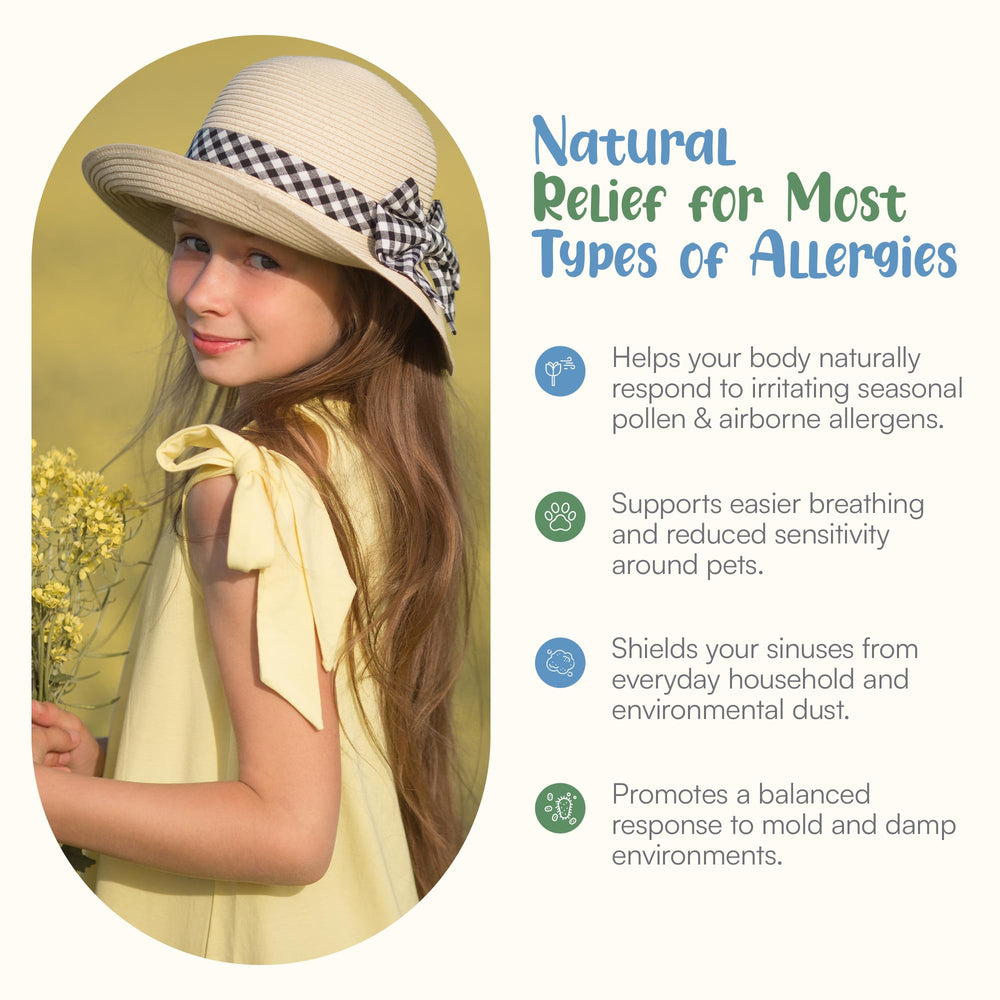 Histamine Shield Plus Kids strawberry label design highlights quality and transparency.