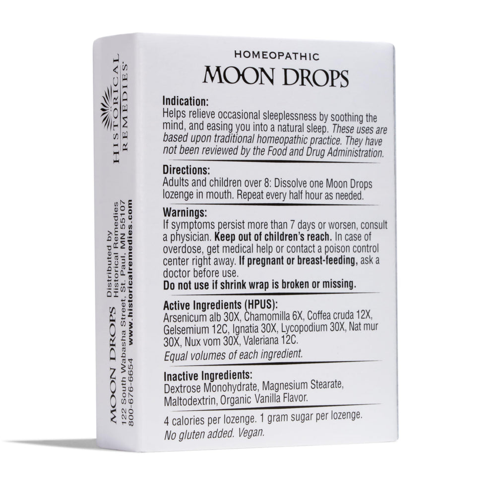 Made in USA Moon Drops label signaling trusted wellness manufacturing.