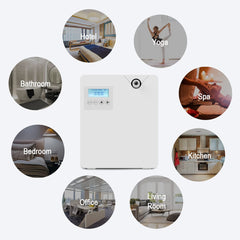 Hitish white diffuser placed in living room creating a calm ambiance