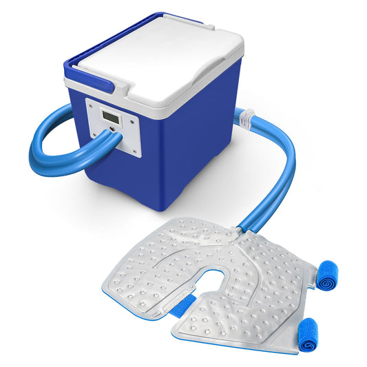 Hiumtree knee ice machine with digital timer for controlled cold therapy.