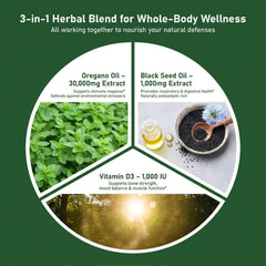 HiWell oregano oil label closeup highlighting potency details.
