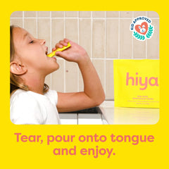 Hiya Kids Multivitamin label highlights clean, certified ingredients for peace of mind.