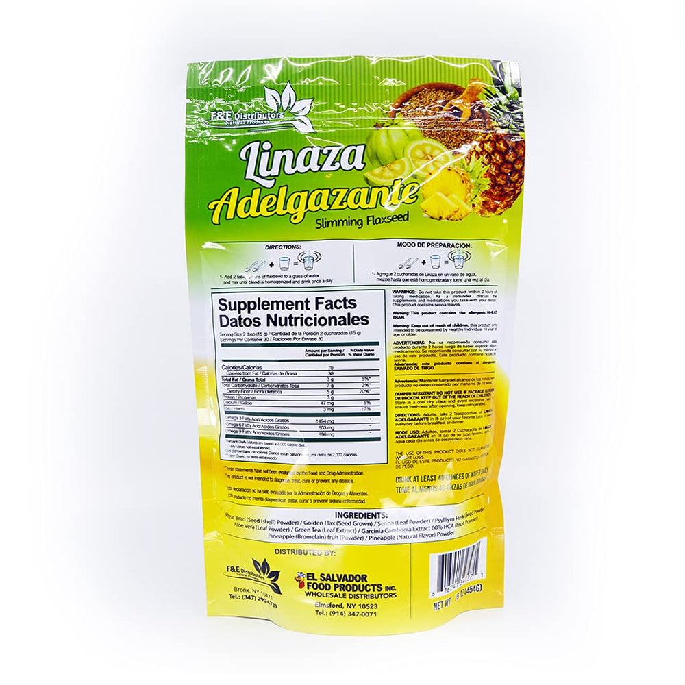HJZWTS Slimming Flaxseed Powder scoop showing convenient, versatile serving ideas.